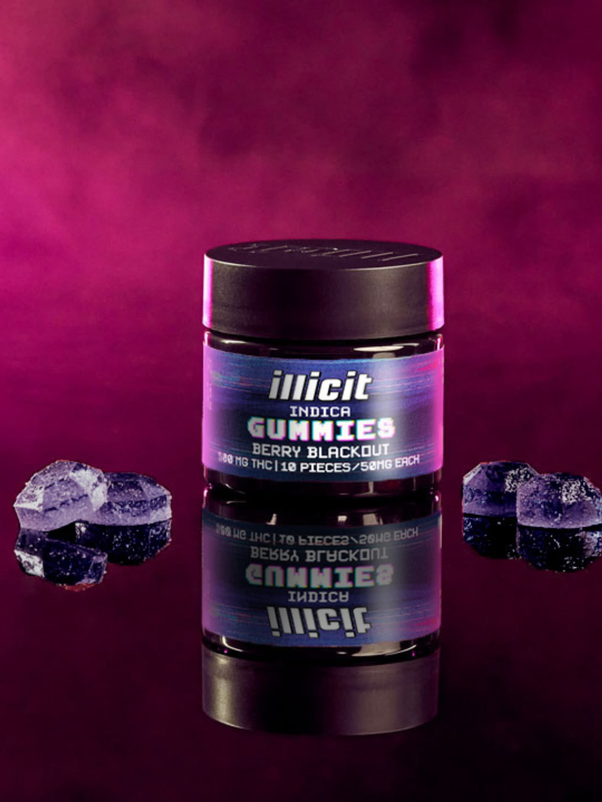 Illicit Brand Gummies - Compressed