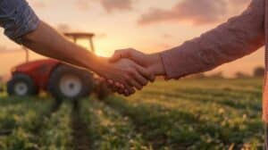 Shaking Hands With Farmer