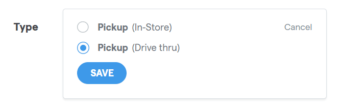 MHW Order Online Drive Thru Option