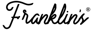 Franklin's handwritten signature logo in black cursive script