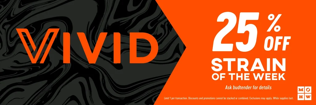 vivid 25% off strain of the week