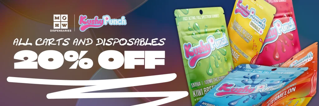 20% off Kushy Punch carts and disposables