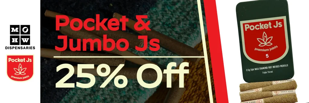 Pocket & Jumbo Js 25% off