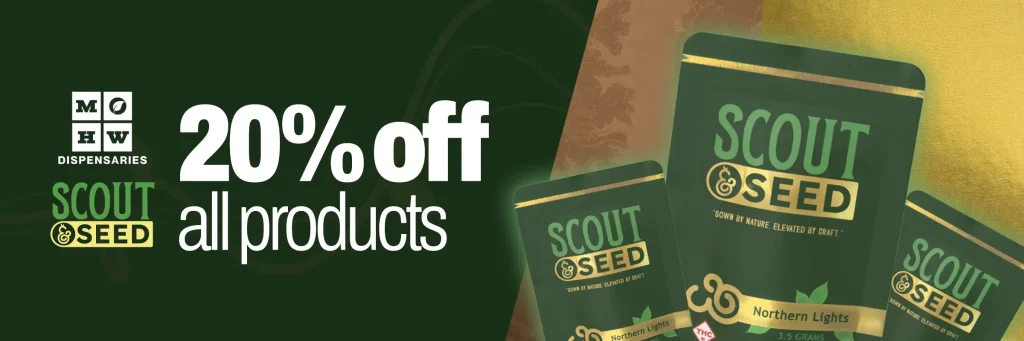 20% off all scout & seed products