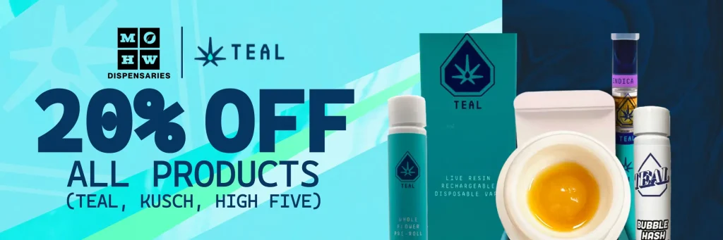 teal 20% off